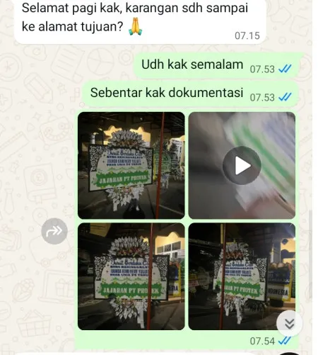 Pengiriman Papan Bunga Selamat Mustikajaya