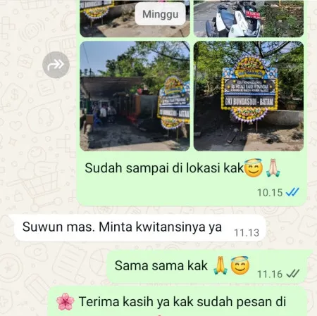 Pengiriman Papan Bunga Duka Mustikajaya