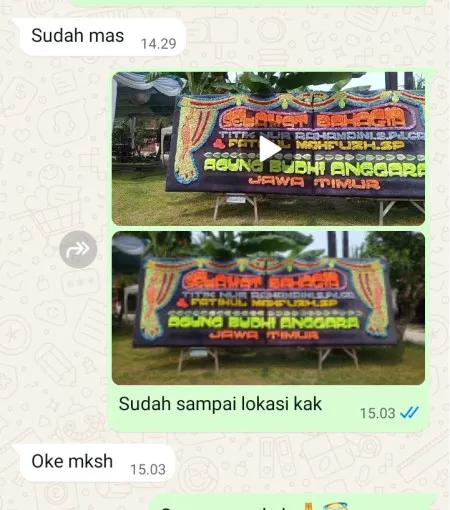 Pengiriman Papan Bunga Mustikajaya