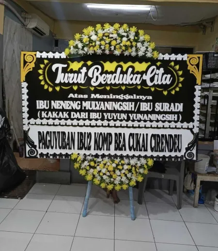 Papan Bunga Duka Mustikajaya